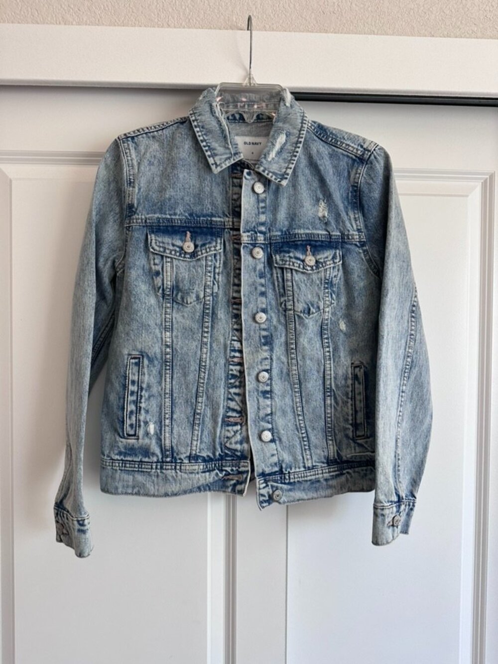 Old Navy Distressed Denim Jacket